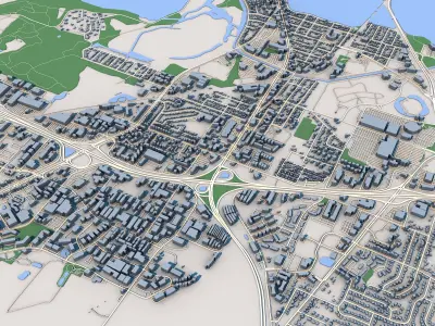 Madison City Wisconsin 3D model