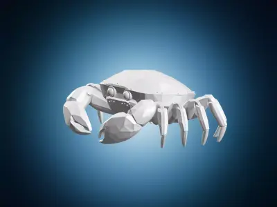 Low Poly Crab Model 3D print model
