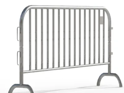 Crowd Barrier Low-poly 3D model purchase