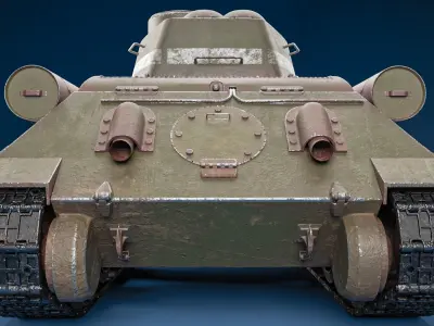 Tank T34 85  3D model