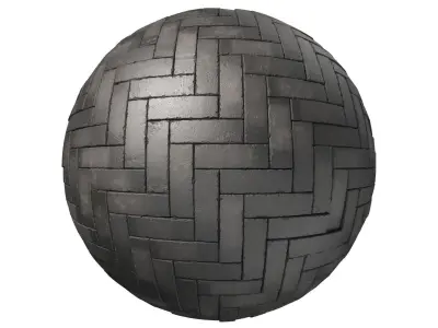 Black brick walk Texture