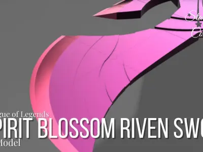 Spirit Blossom Riven Sword 3D print model