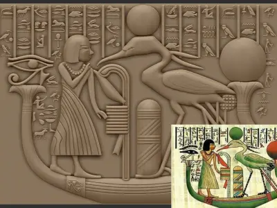 phroh wall panel relief 3D print model purchase