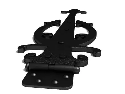 Old Door Hinge 3D model