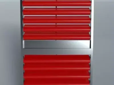 VERTICAL FOLDING WINDOW 3D model