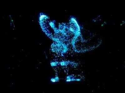 Unity VFX Graph - Sci-fi Particles Char and BG 3D model