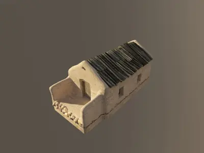 Afghanistan Middle East Village Town Houses Low-poly 3D model