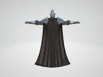 Elite Medieval Knight Low-poly 3D model