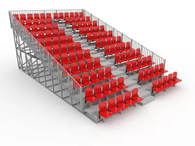 Collection Bleachers 8 3D Model Pack