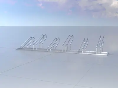 Bicycle Bracket Parker Version 1 Low-poly 3D model