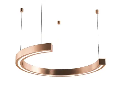 Untitled circular pendant light with name cipriani 3D model