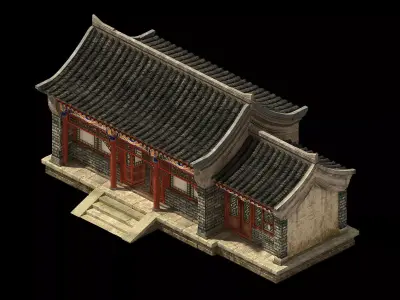 Peach Blossom Island - Courtyard 358 3D model