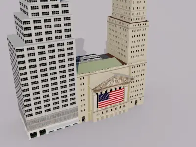 New York Stock Exchange Building - Wall Street 3D model