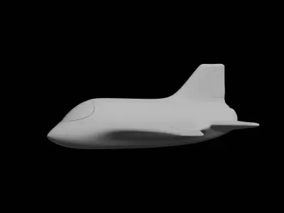 Futuristic Jet Aircraft Model 3D print model