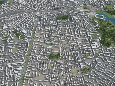 Ryazan  Low-poly 3D model