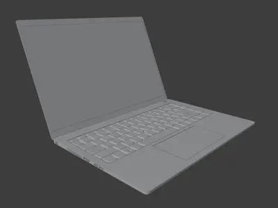 Laptop Low-poly 3D model