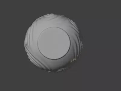 Spiral Textured Vase STL 3D Model 3D print model