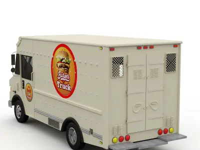 Burger Truck 3D model