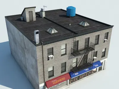 NYC Building Low-poly 3D model order
