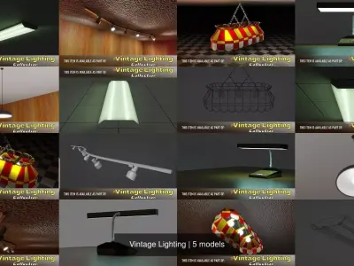 Vintage Lighting 3D Model Pack
