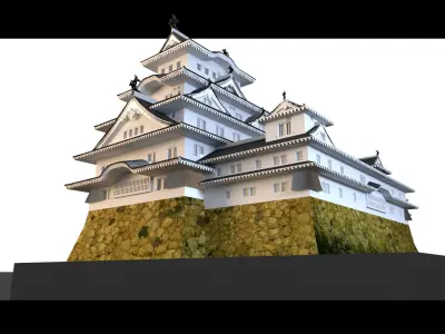 Himeji Castle- 3d Model 3D model