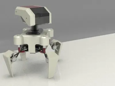 Robot Explorer Low-poly 3D model
