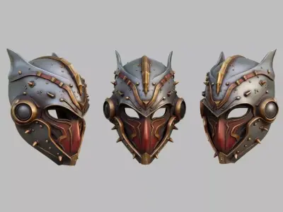Sci Fi Knight Mask 3D model