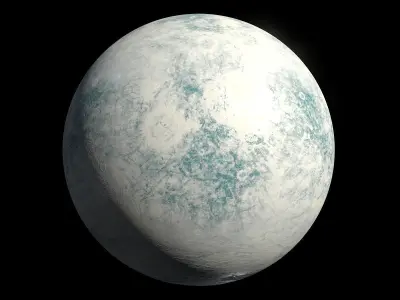 Icy Moons Collection - 8k PBR 3D Model Pack