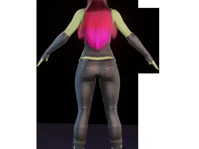 Gamora  Low-poly 3D model