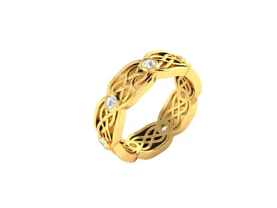 Women Ring  Render 3dm STL OBJ FBX Details 3D print model 418