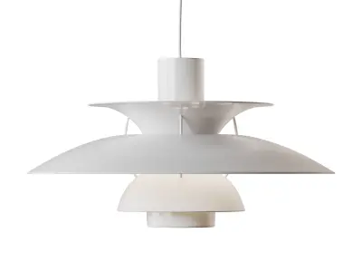 PH 5 pendant lamp monochrome 3D model
