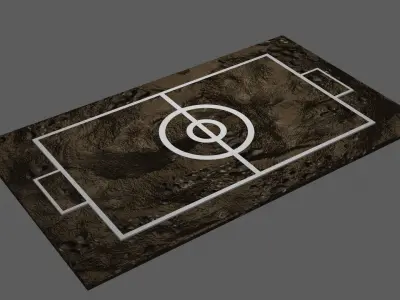 Pokemon stadium - ground stadium Low-poly 3D model