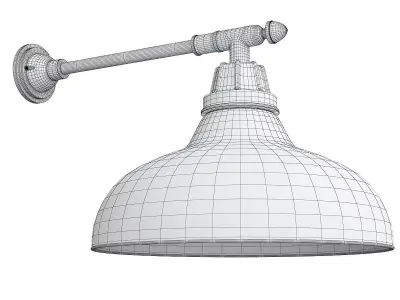 CARSON STRAIGHT ARM LED WALL FIXTURE Low-poly 3D model