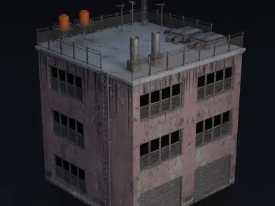 BUILDING URBAN AREA HONGKONG JAPAN CHINA ASIAN 05 Low-poly 3D model
