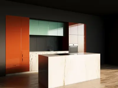105-Kitchen9 glossy 9 3D model