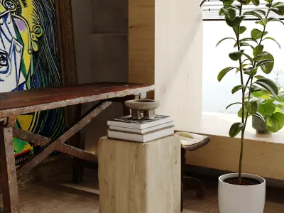 apartment interior scenes     3D model 35