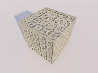 Math Object-Gyroid Voronoi 3D print model