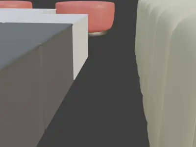 Living room set2 2x Sofa 3x Drums 1x8 Body Table 2x Lighting 3D model
