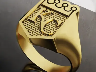 Kansas City Royals Baseball Fans Rings 3D Print Models 3D print model