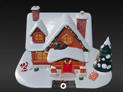 Cozy 3D Christmas Cottage Series 4 3D print model