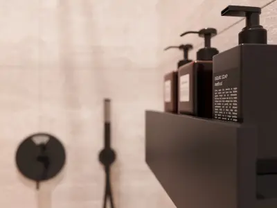 white bathroom 3D model