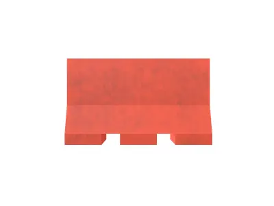 Road Barriers v1 008 Low-poly 3D model