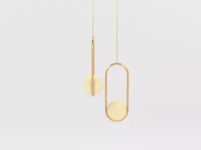 golden light sphere Free 3D model