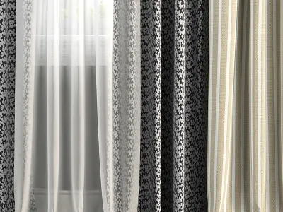 Curtain Set 178 3D model
