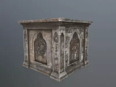 column Low-poly 3D model