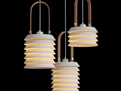 Hanging lamp ROINE Low-poly 3D model