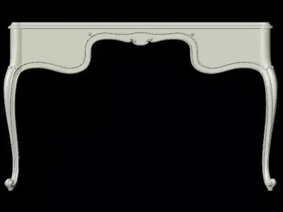 dressing table with mirror 3D model purchase