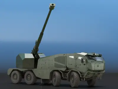  Morana Green Dirty Military Howitzer Rigged 