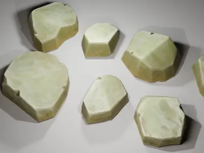 Rock Stone Low-poly 3D model