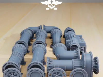 Industrial Terrain 3D print model